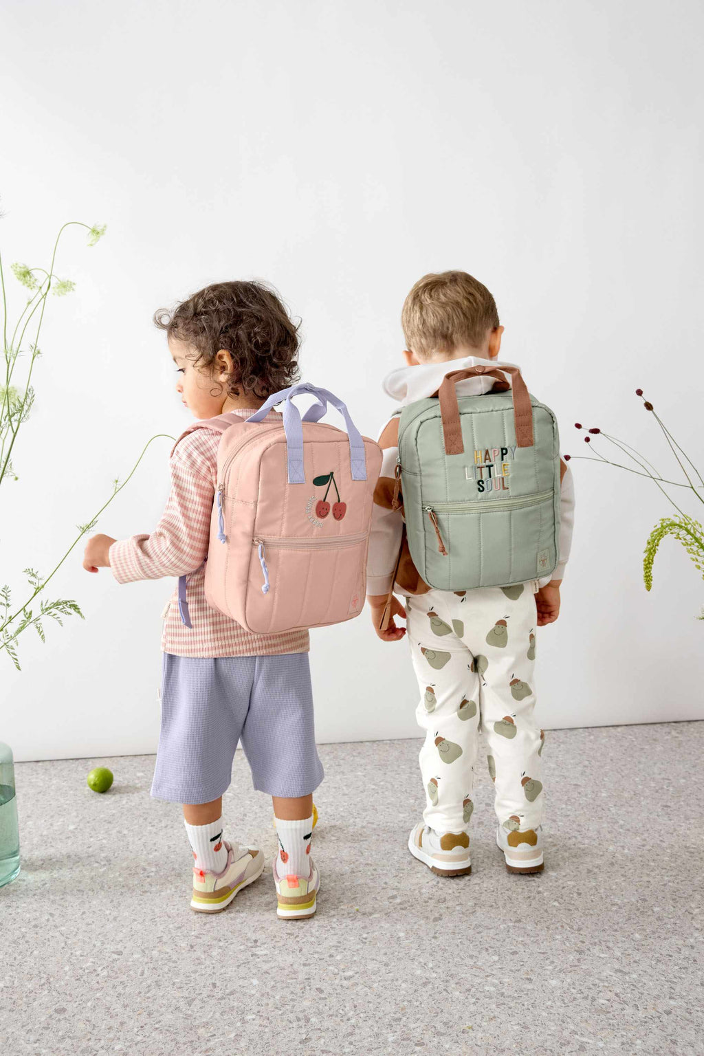 Lassig Mini Square Backpack Little Gang - Cherry Peach