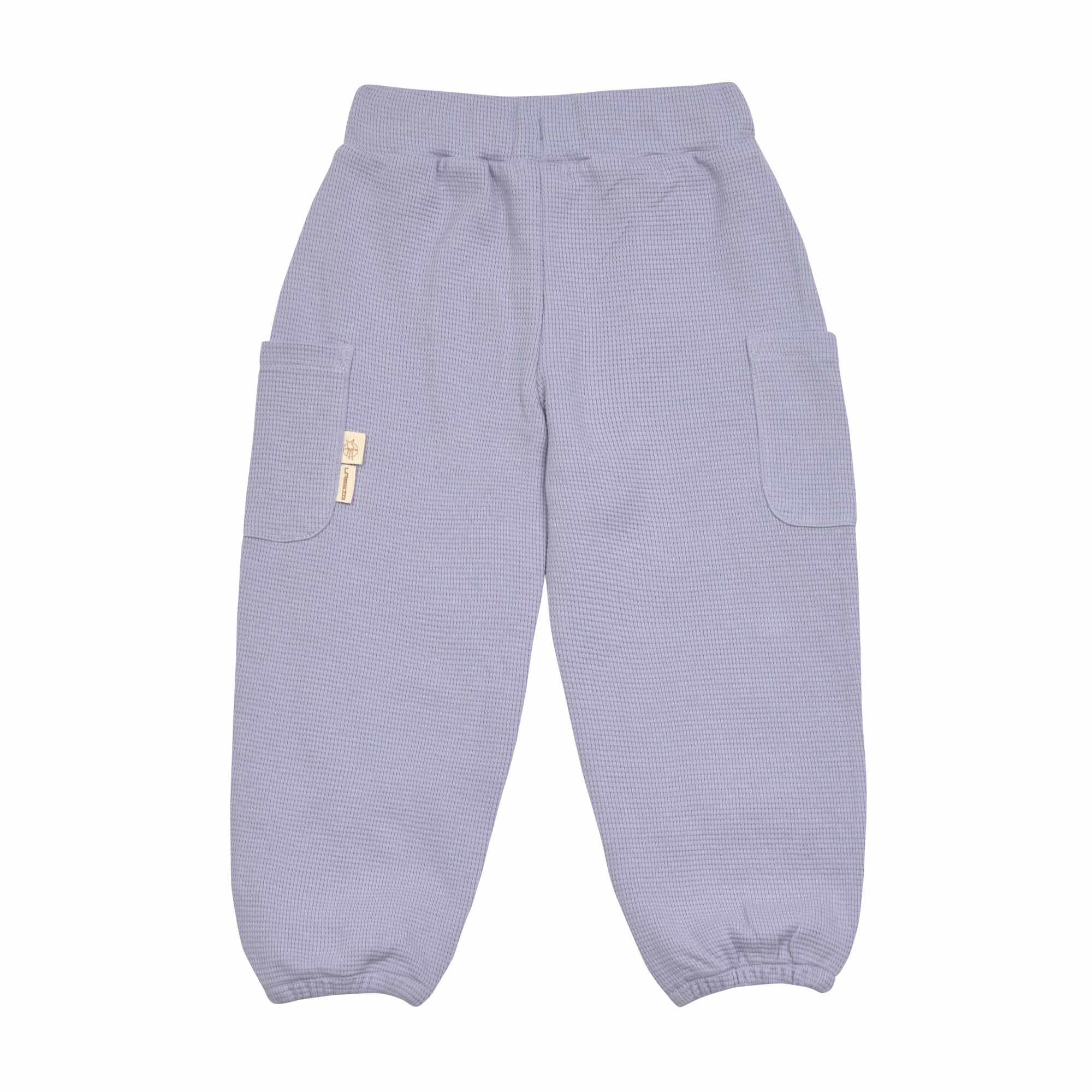 Lassig Cargo Pants Waffle GOTS - pastel lilac