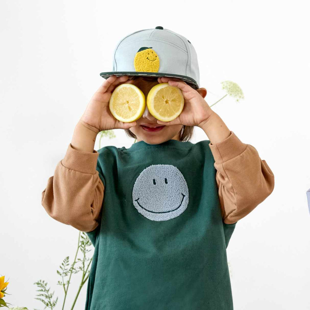 Lassig Kids Skater Cap - Lemon light blue/dark green