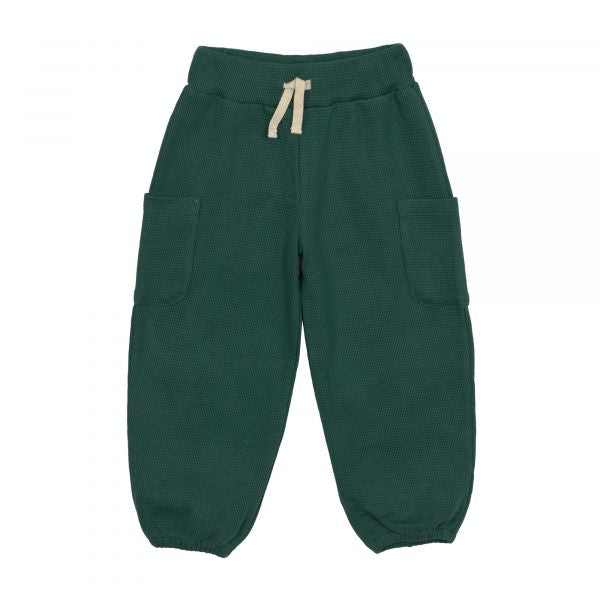 Lassig Cargo Pants Waffle GOTS - dark green