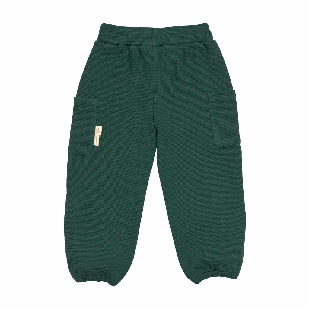 Lassig Cargo Pants Waffle GOTS - dark green