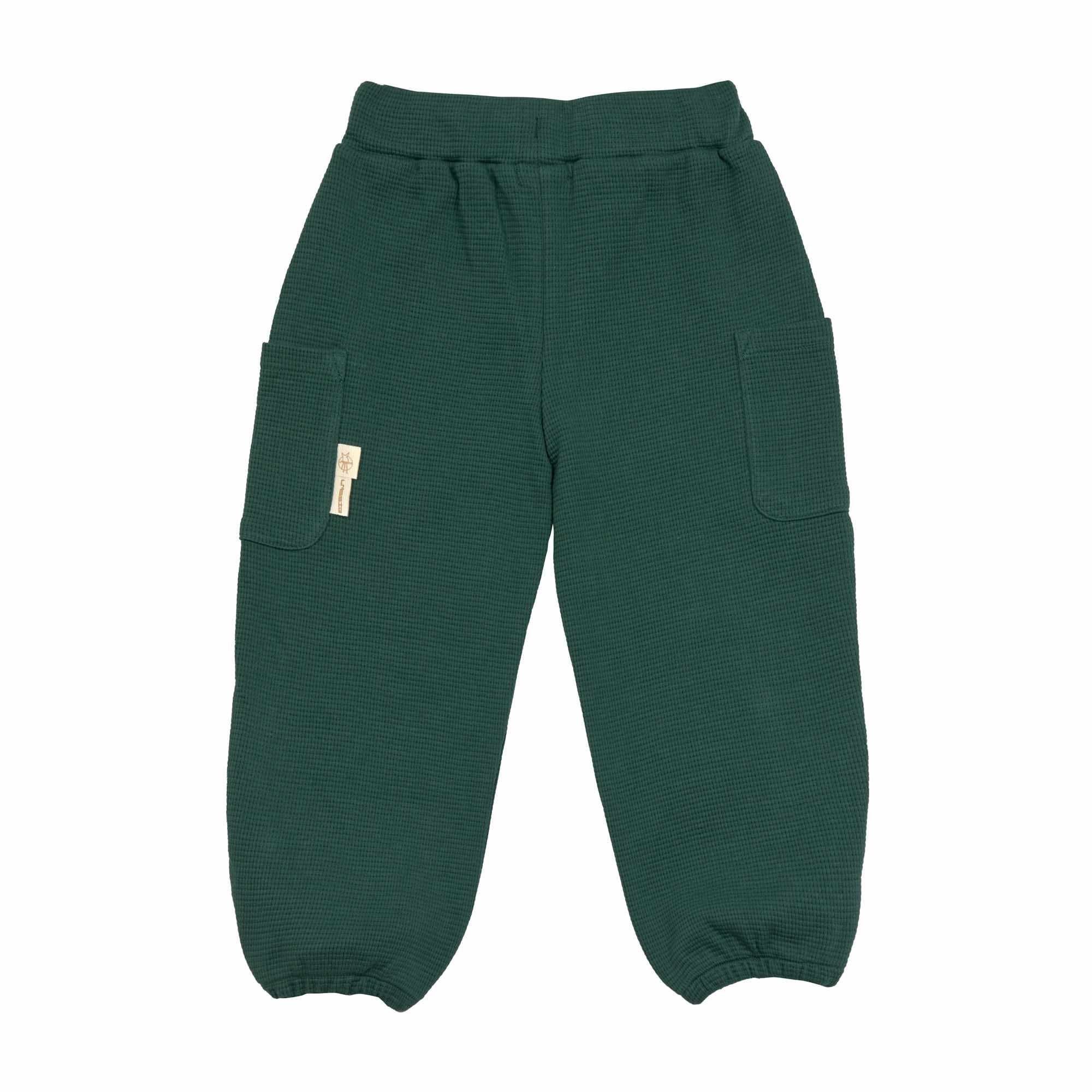 Lassig Cargo Pants Waffle GOTS - dark green