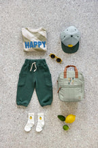 Lassig Cargo Pants Waffle GOTS - dark green