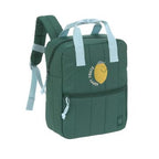 Lassig Mini Square Backpack Little Gang - Lemon dark green