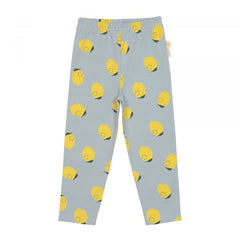 Lassig Leggings Jersey GOTS - Lemon light blue