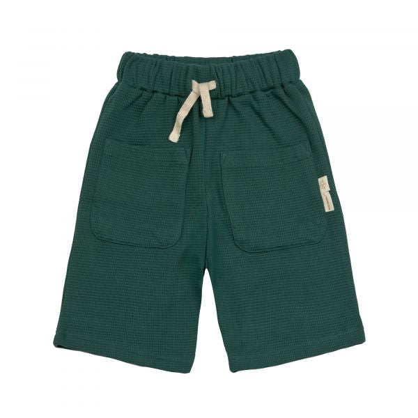 Lassig Shorts Waffle GOTS - dark green