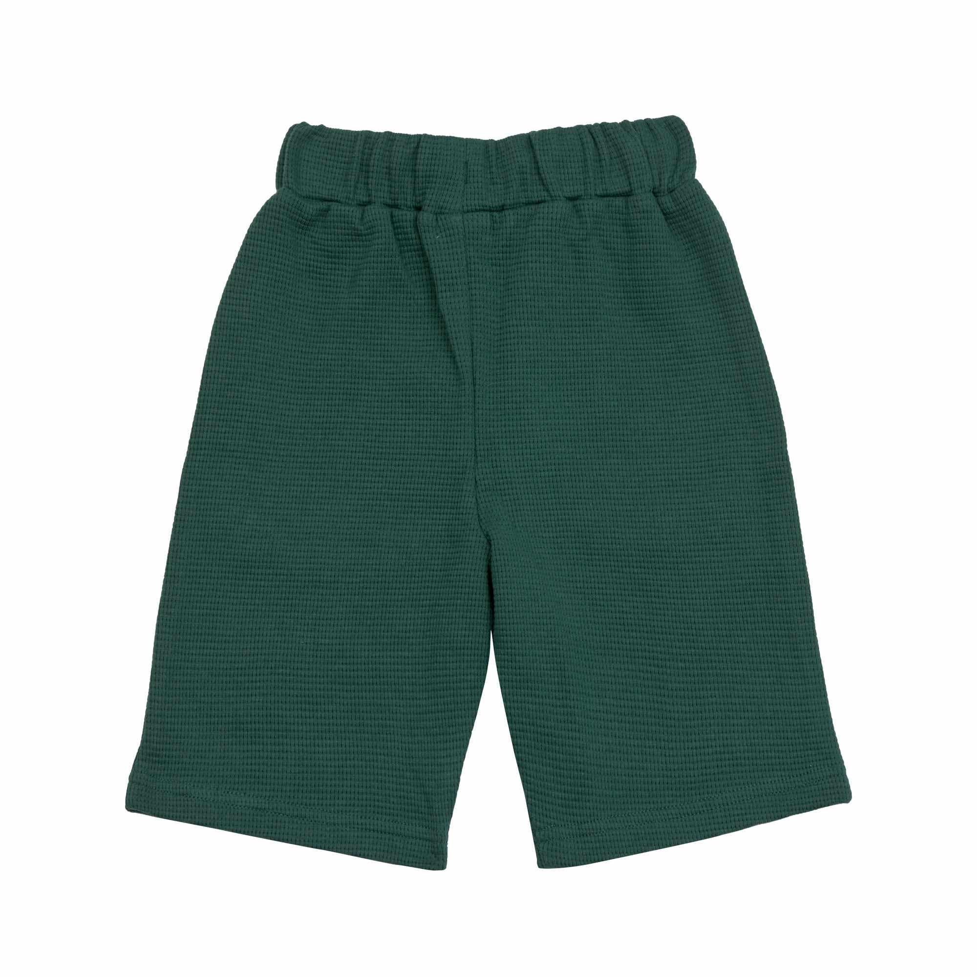 Lassig Shorts Waffle GOTS - dark green