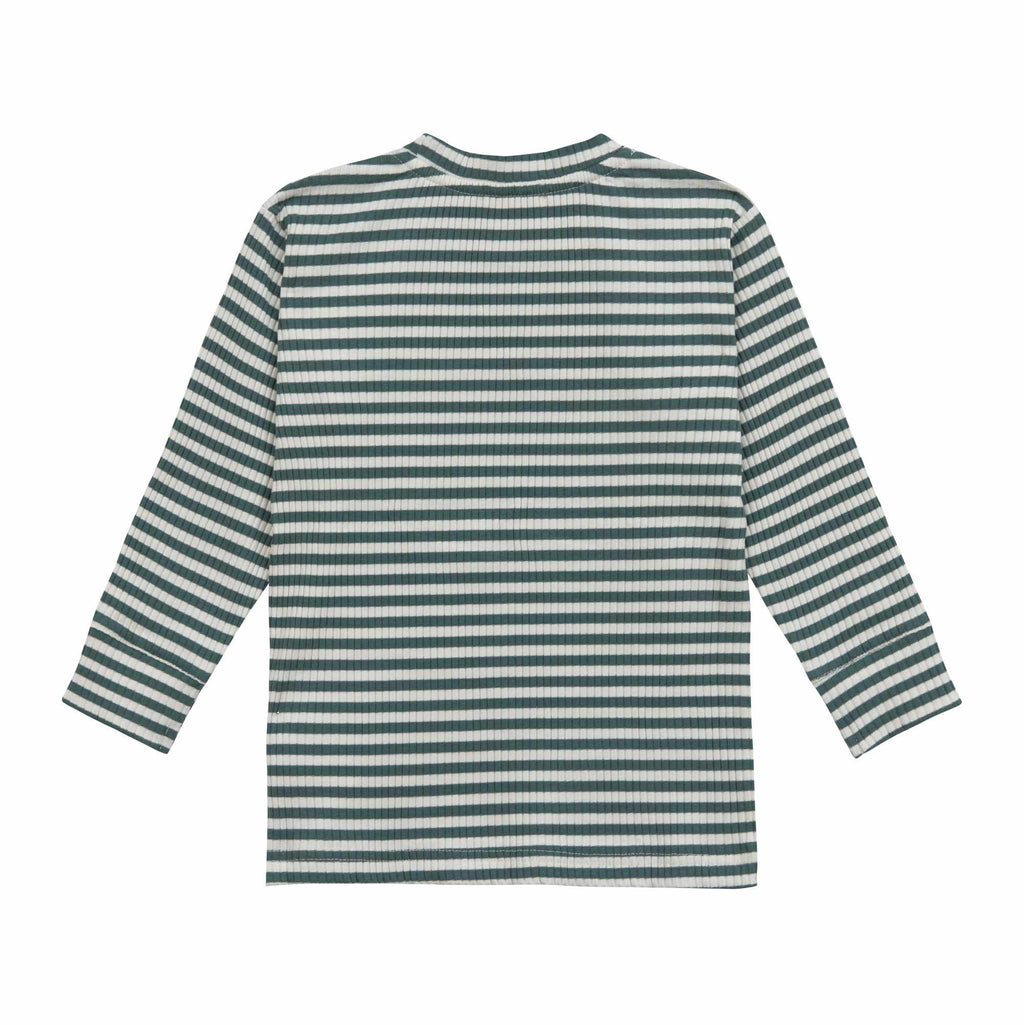 Lassig Long Sleeve Shirt Ribbed - Lemon dark green