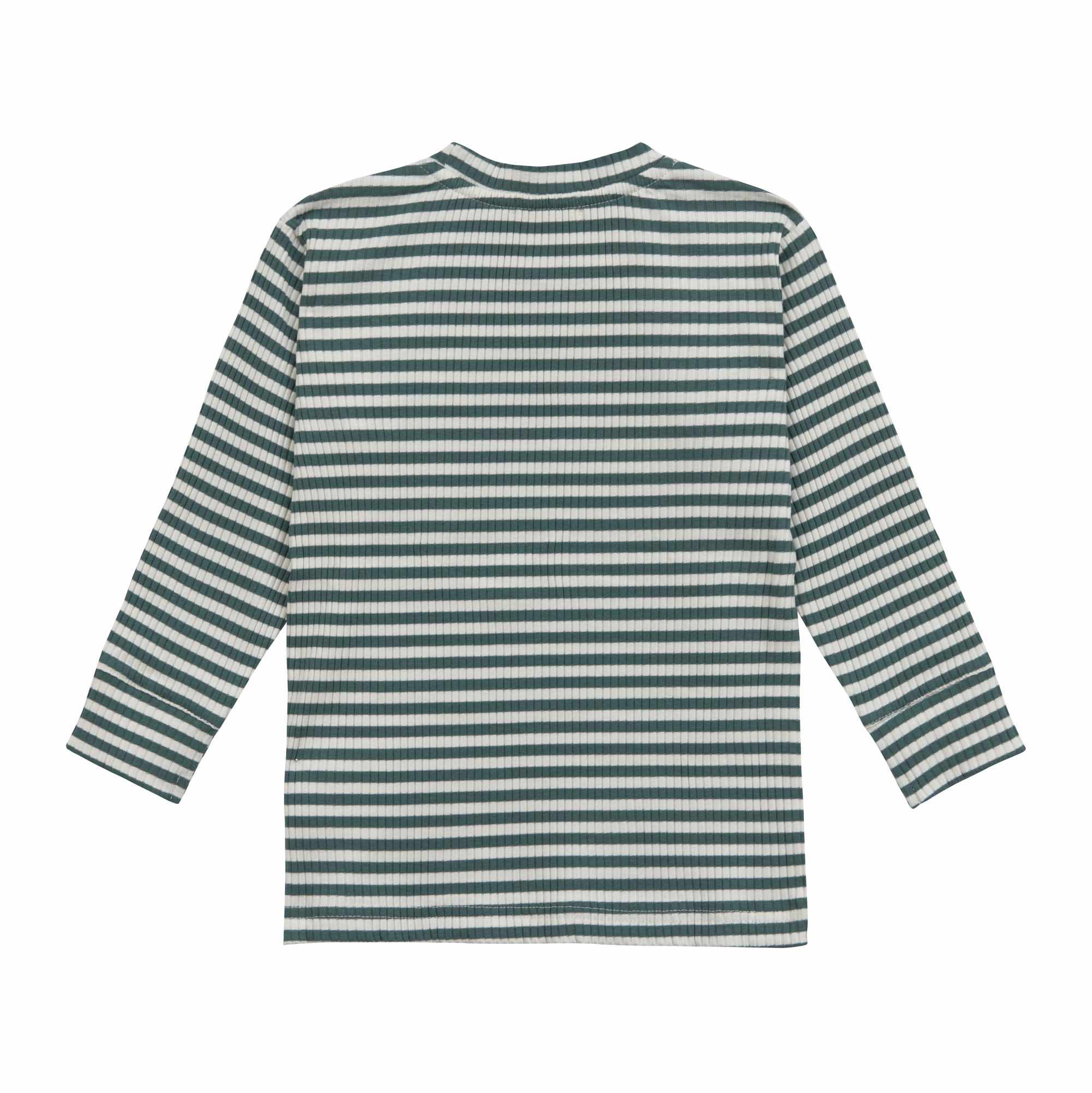 Lassig Long Sleeve Shirt Ribbed - Lemon dark green