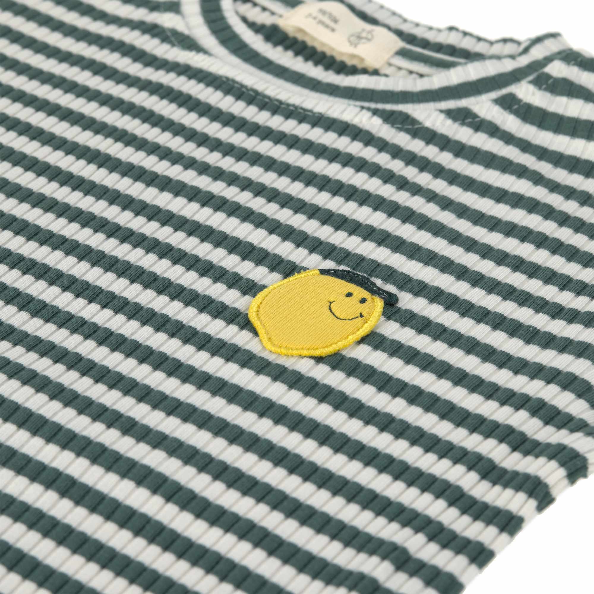 Lassig Long Sleeve Shirt Ribbed - Lemon dark green