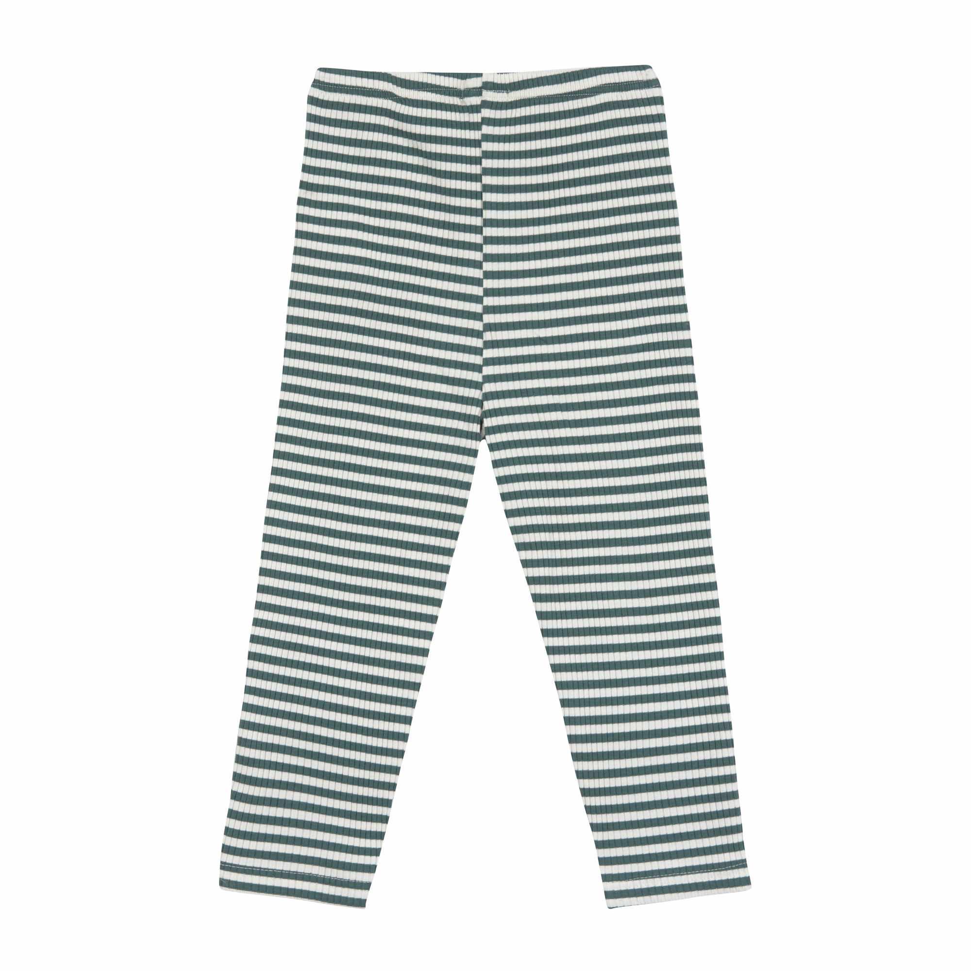 Lassig Leggings Ribbed - Lemon dark green