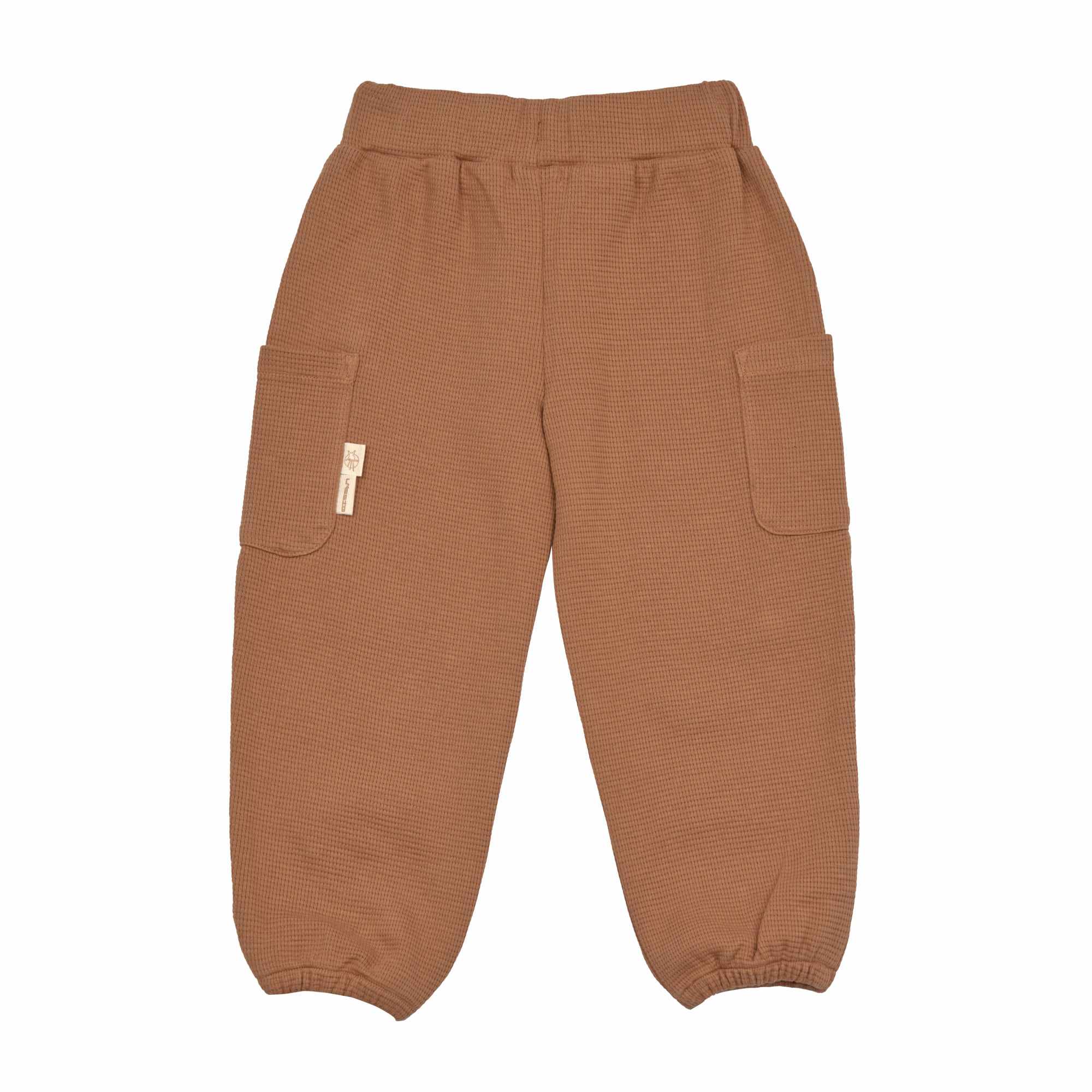 Lassig Cargo Pants Waffle GOTS - caramel