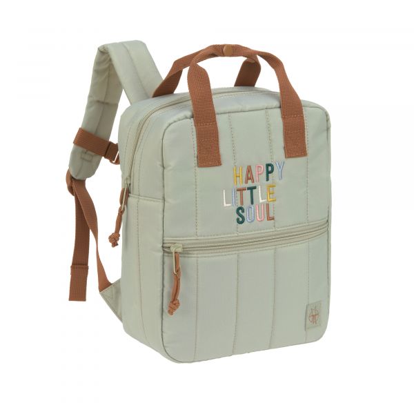 Lassig Mini Square Backpack Little Gang - light khaki