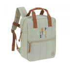 Lassig Mini Square Backpack Little Gang - light khaki