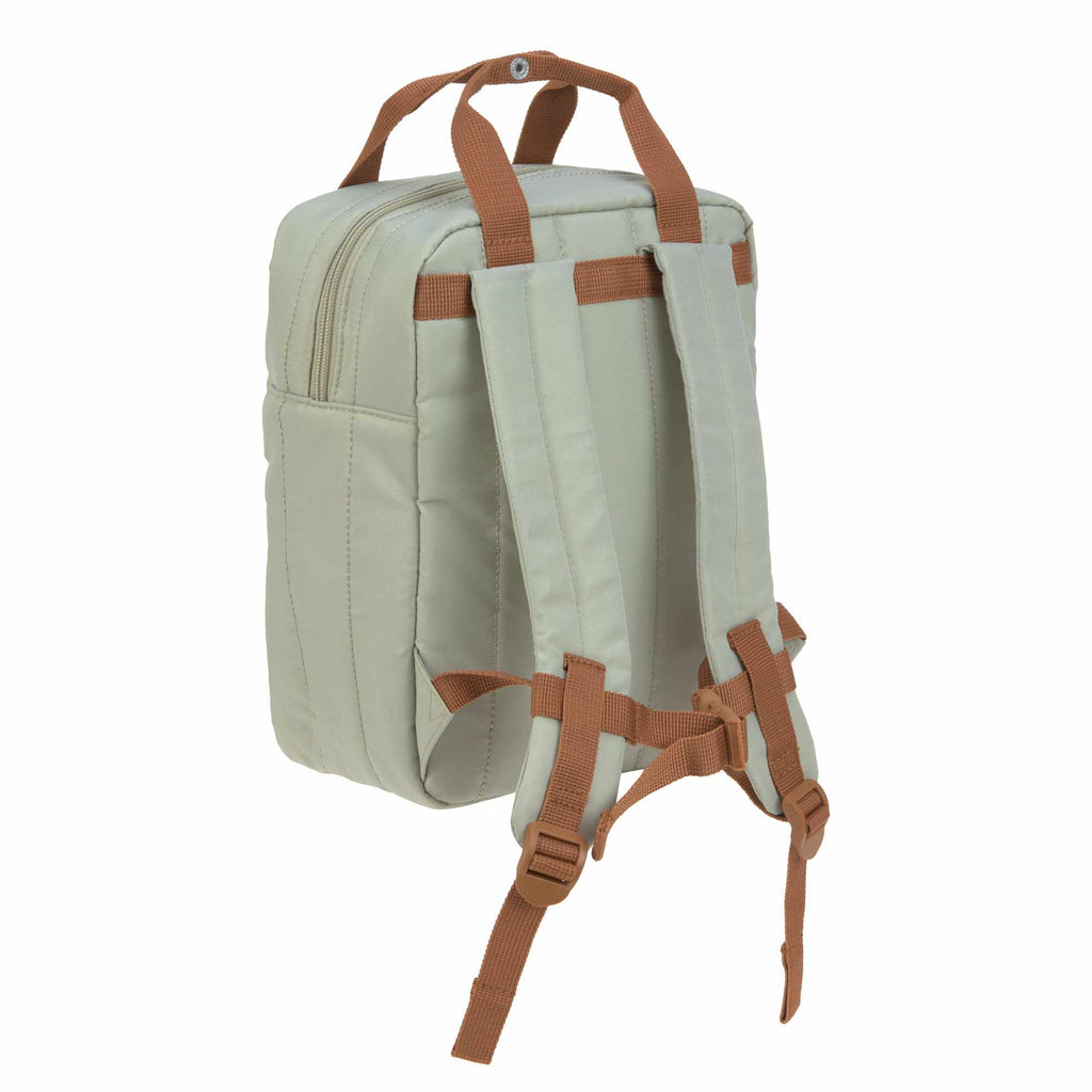 Lassig Mini Square Backpack Little Gang - light khaki