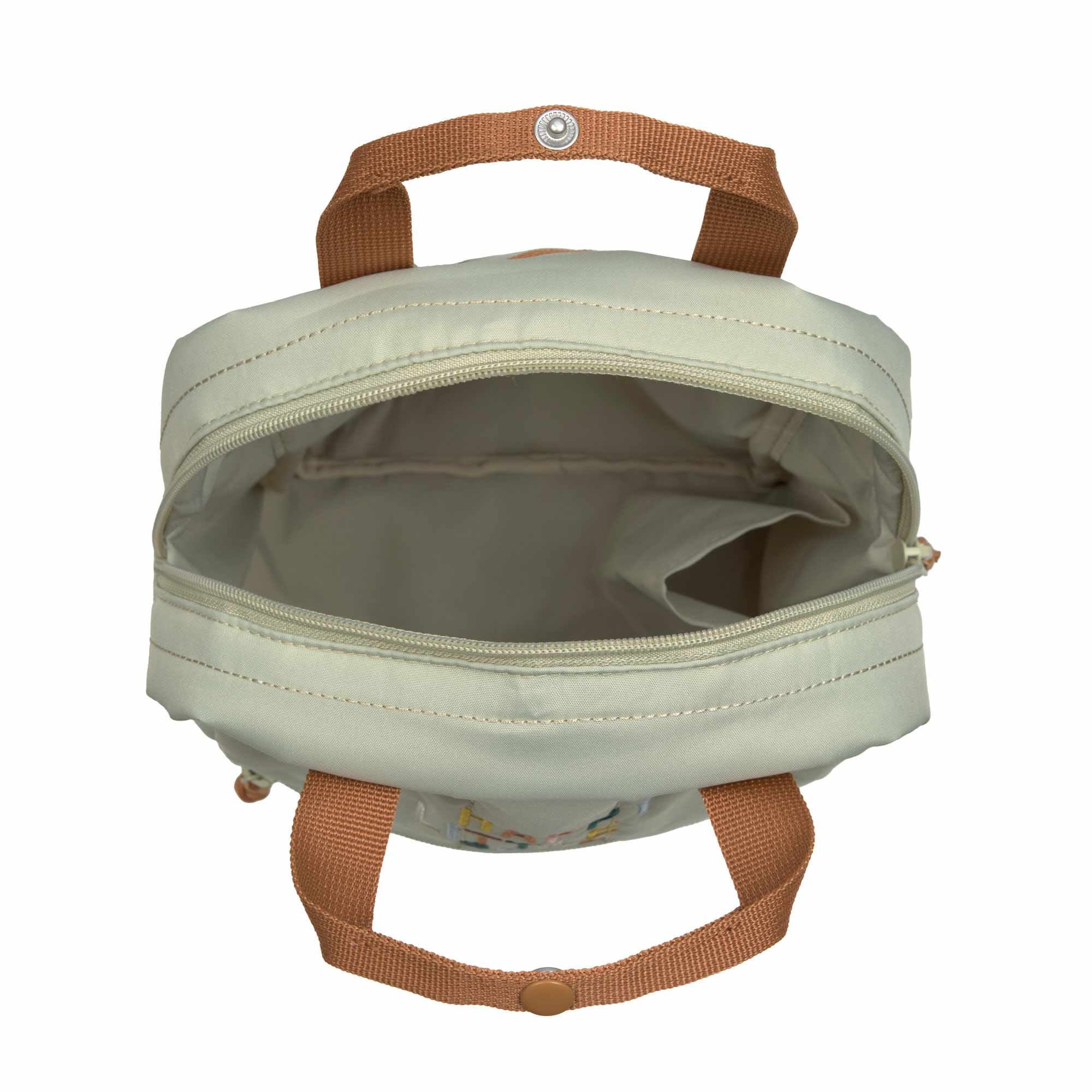 Lassig Mini Square Backpack Little Gang - light khaki