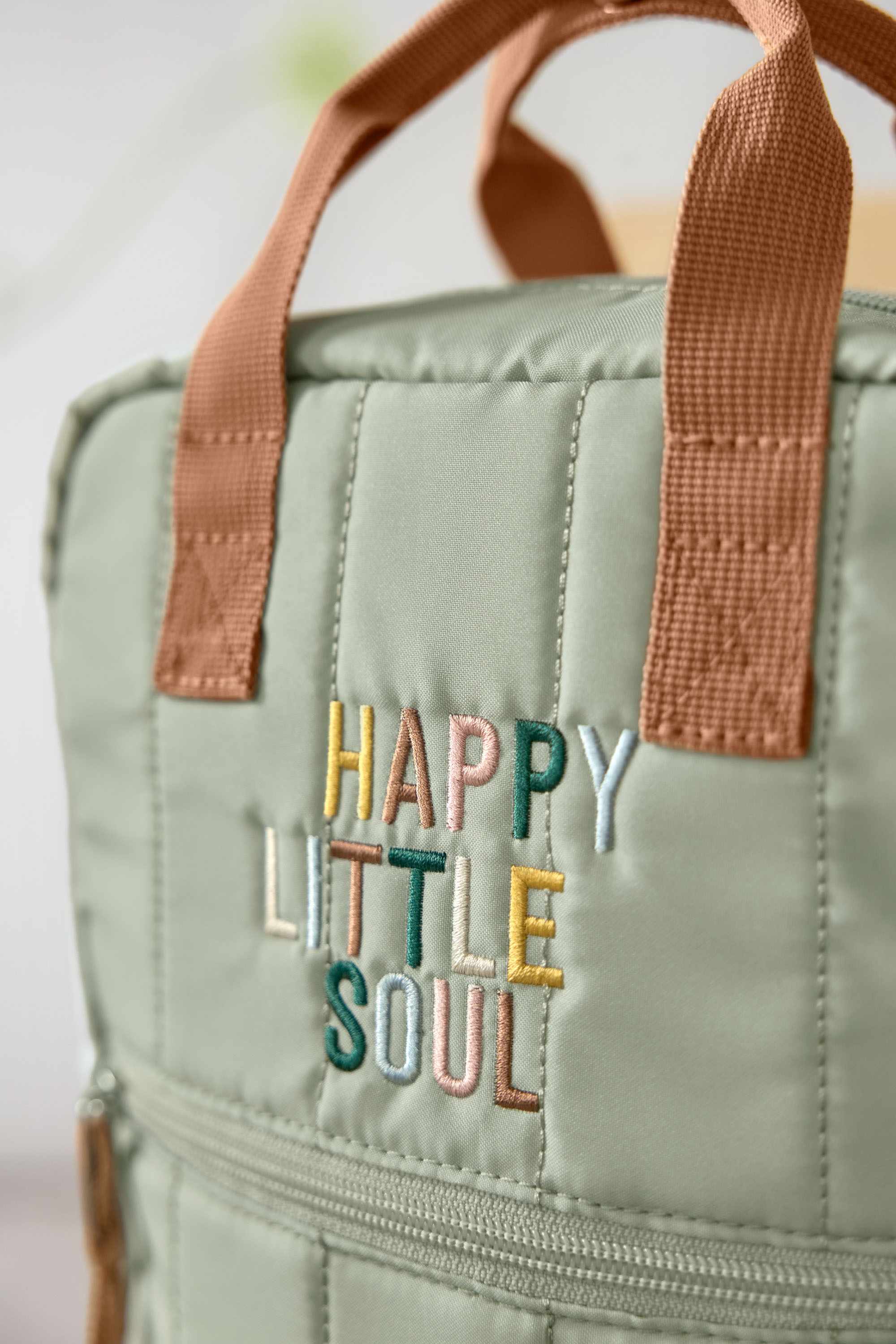 Lassig Mini Square Backpack Little Gang - light khaki