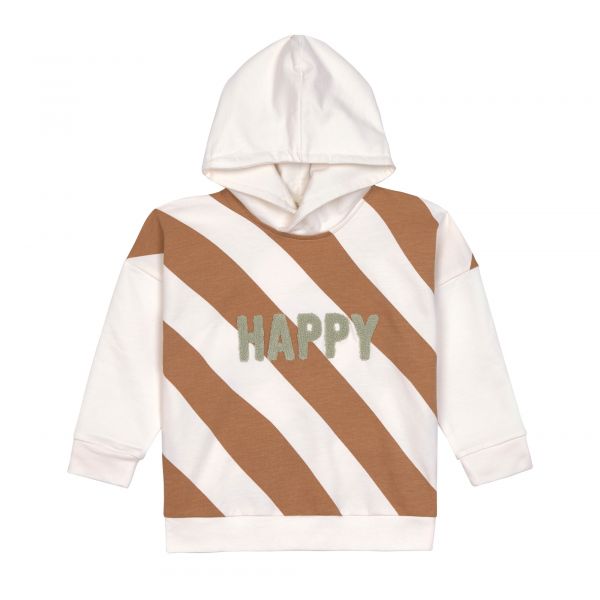 Lassig Kids Hoodie GOTS - Happy milky/caramel