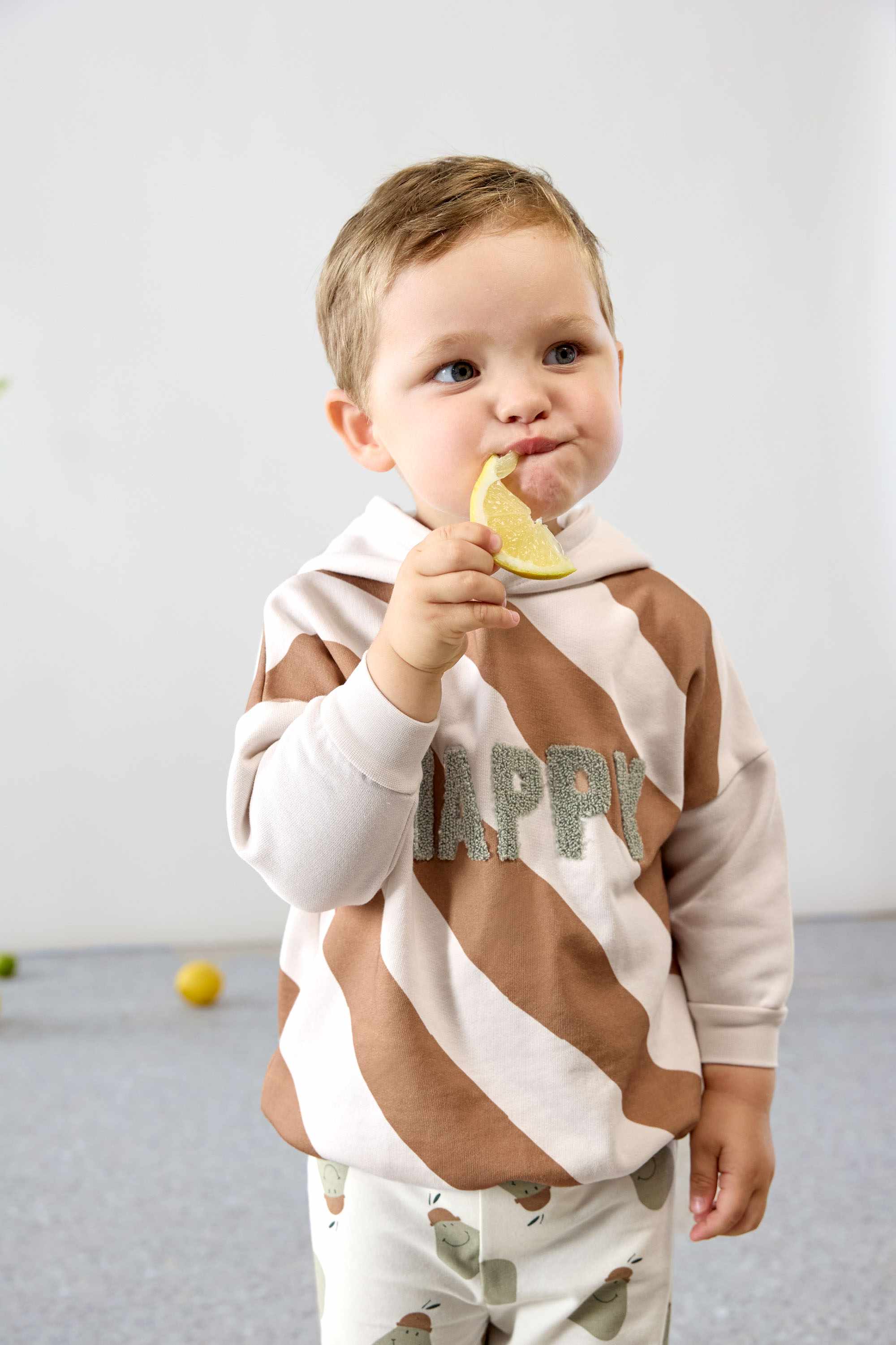 Lassig Kids Sweater GOTS - Happy milky/caramel