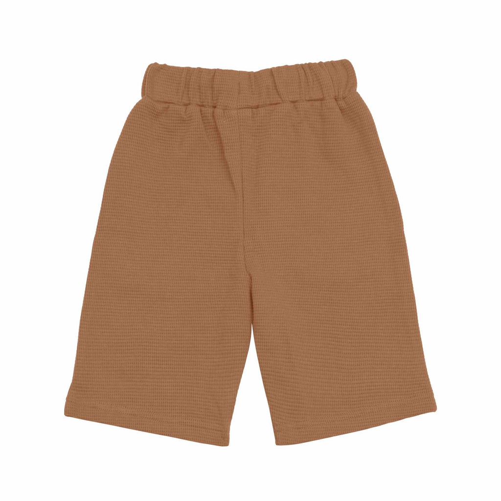 Lassig Shorts Waffle GOTS - caramel