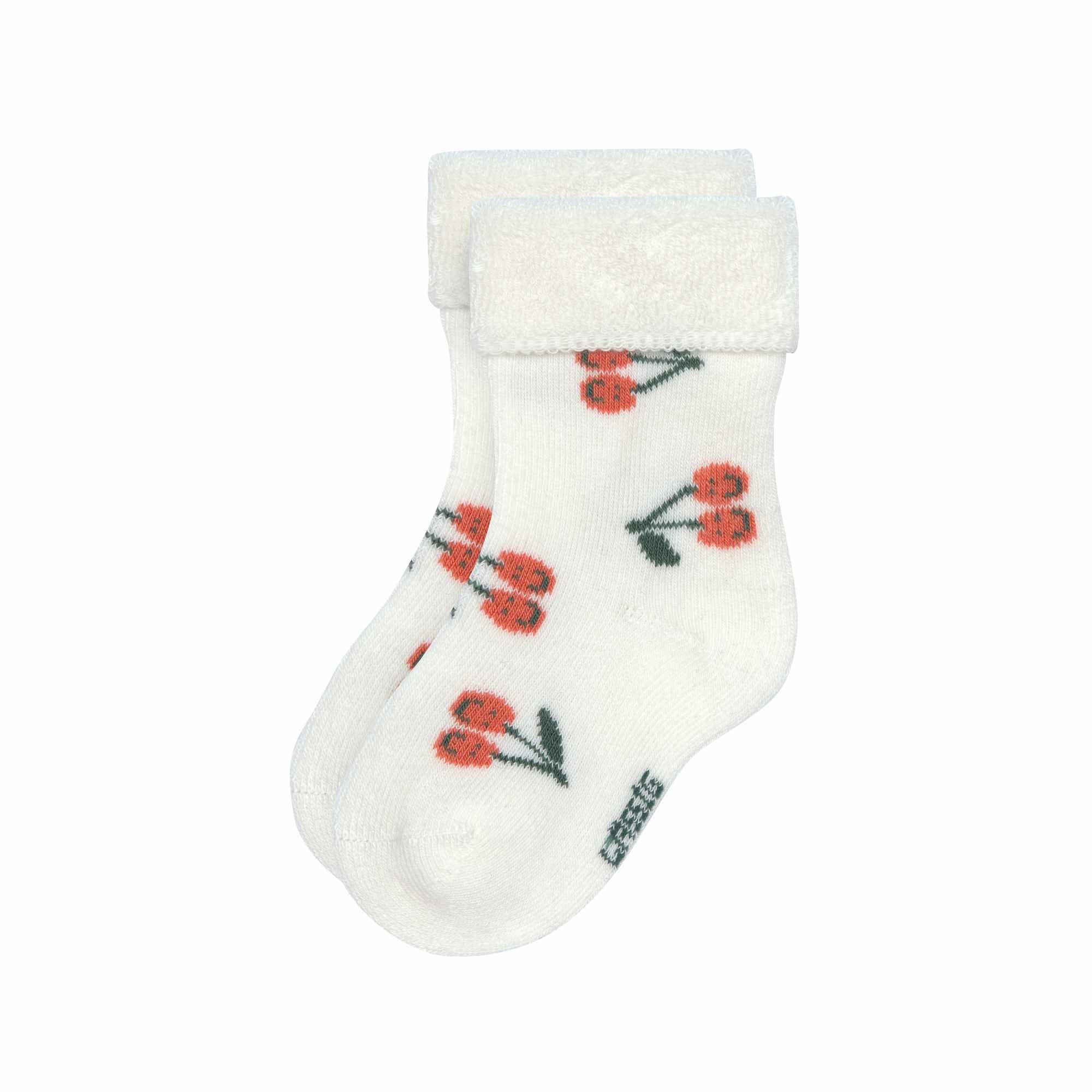Lassig Terry Socks GOTS 3 pcs - assorted Cherry peach