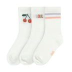 Lassig Tennis Socks 3 pcs GOTS - Cherry