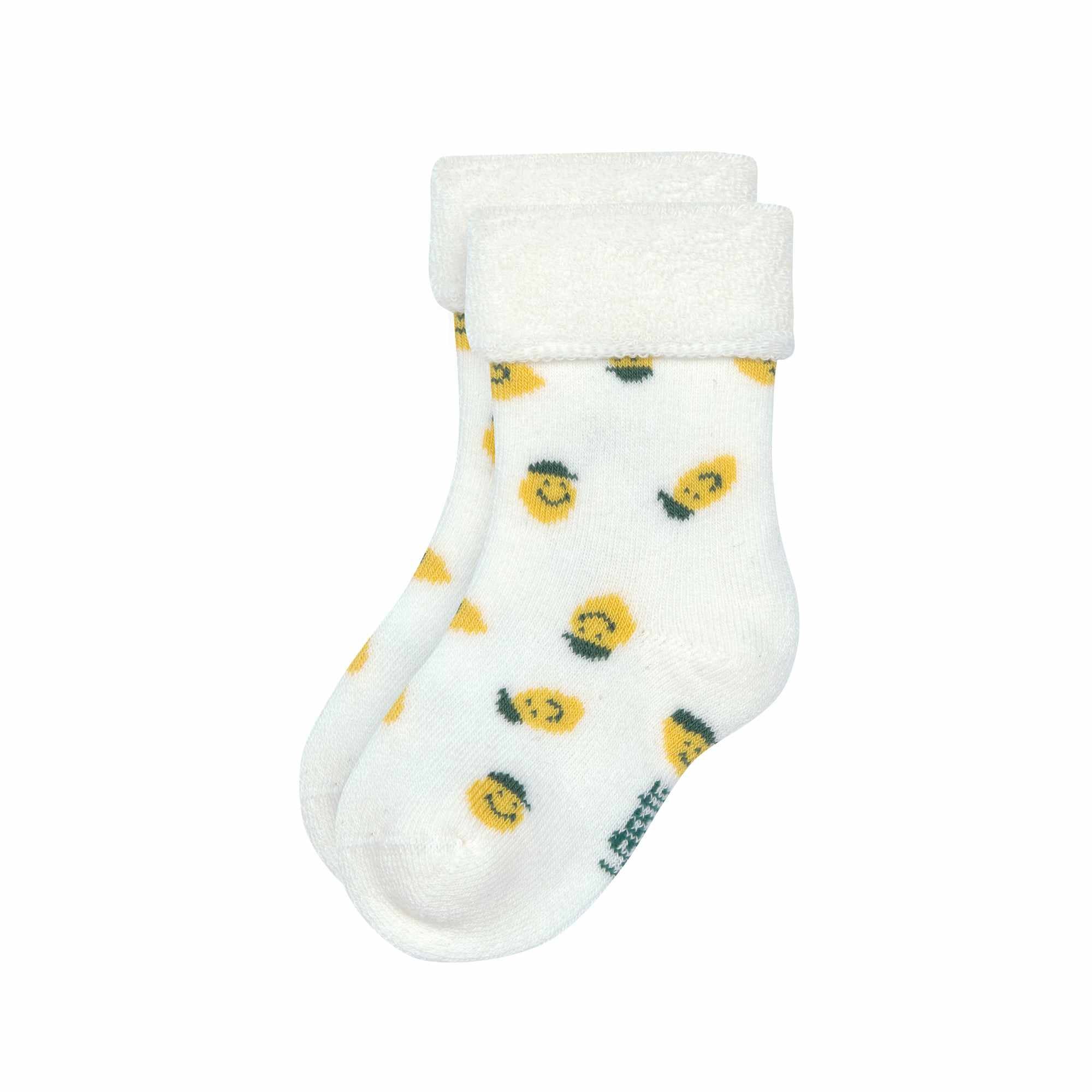 Lassig Terry Socks GOTS 3 pcs -  assorted Lemon light blue