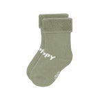 Lassig Terry Socks GOTS 3 pcs - assorted Pear light khaki