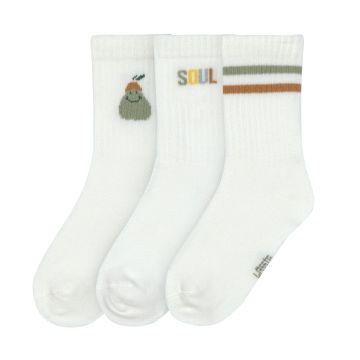 Lassig Tennis Socks 3 pcs GOTS - Pear