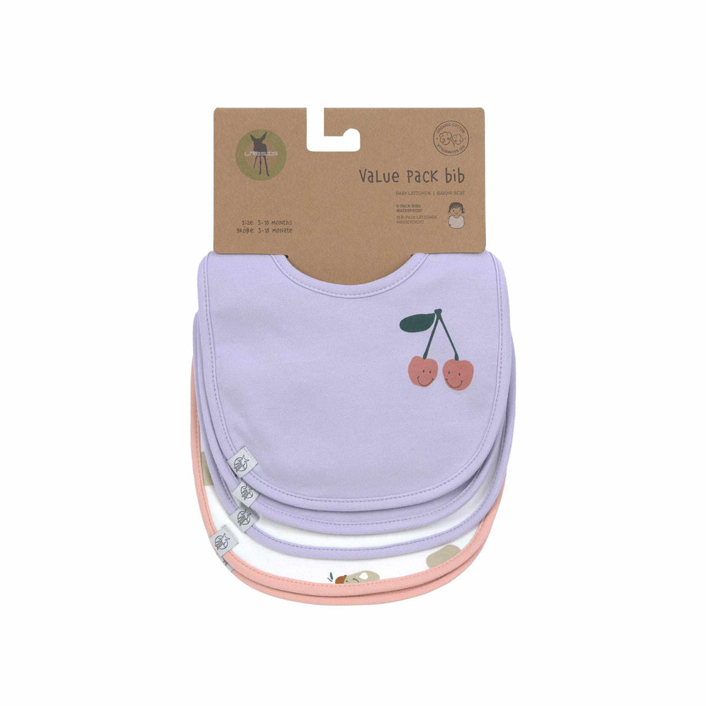 Lassig Value Pack Bib 5 pcs - Happy Fruits Cherry