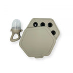 Chewies and More Fruit Pacifier Set - Taupe Grey