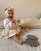 Chewies and More Fruit Pacifier Set - Taupe Grey