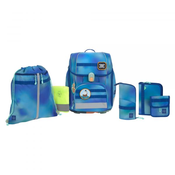 Lassig School Set Boxy Unique - gradient green/blue