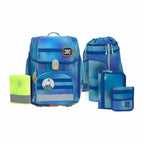 Lassig School Set Boxy Unique - gradient green/blue
