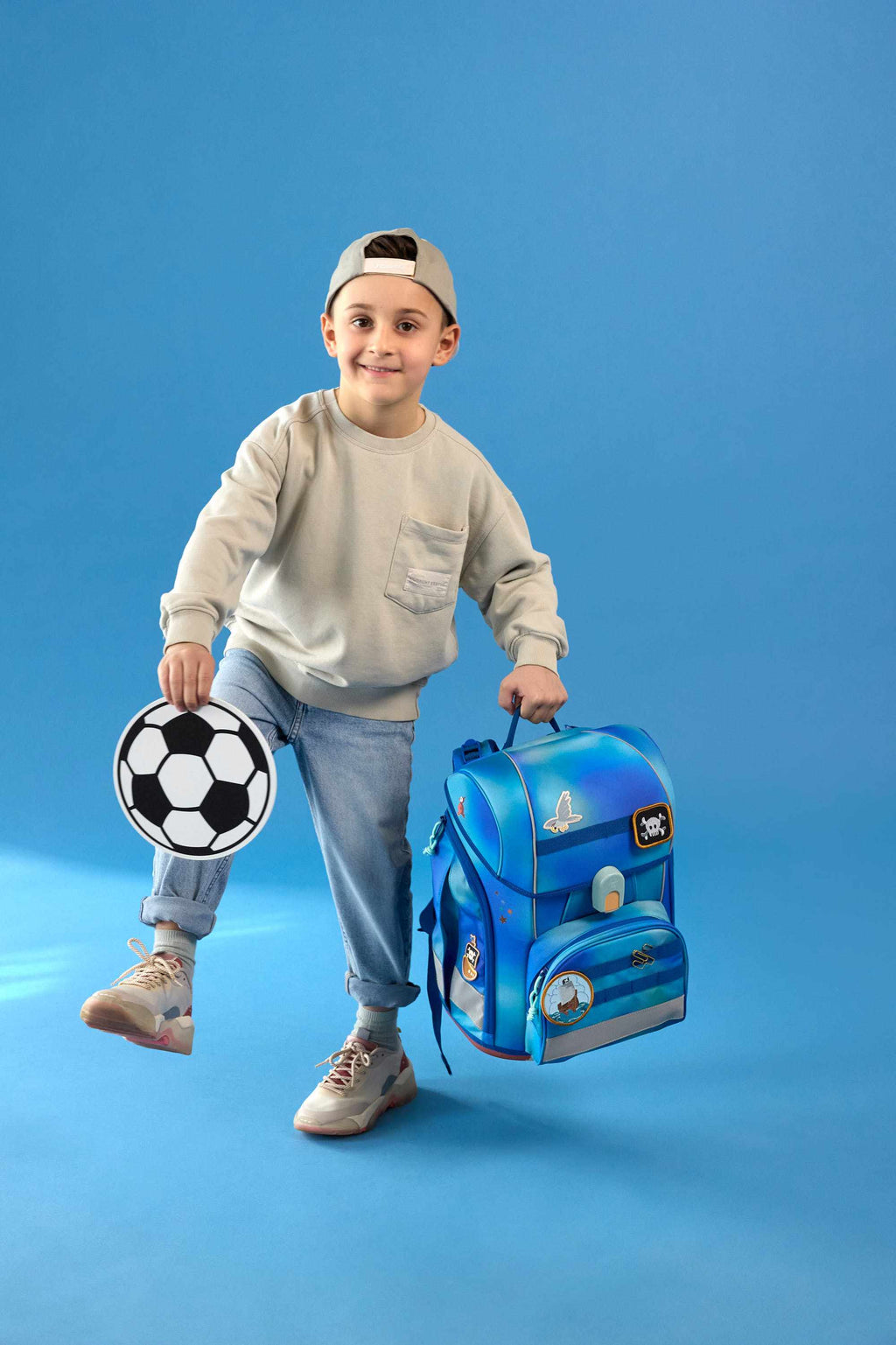 Lassig School Set Boxy Unique - gradient green/blue