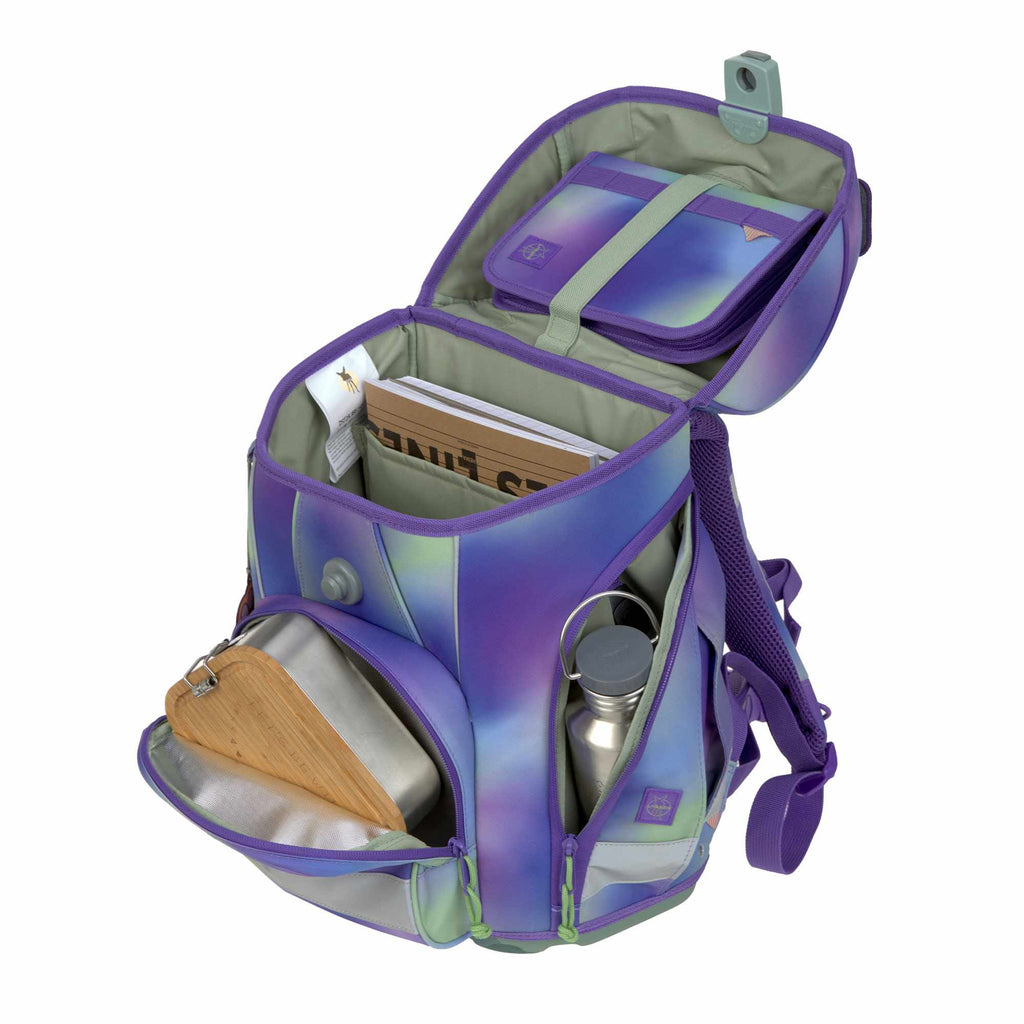 Lassig School Set Boxy Unique - gradient green/purple