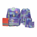 Lassig School Set Boxy Unique - gradient green/purple
