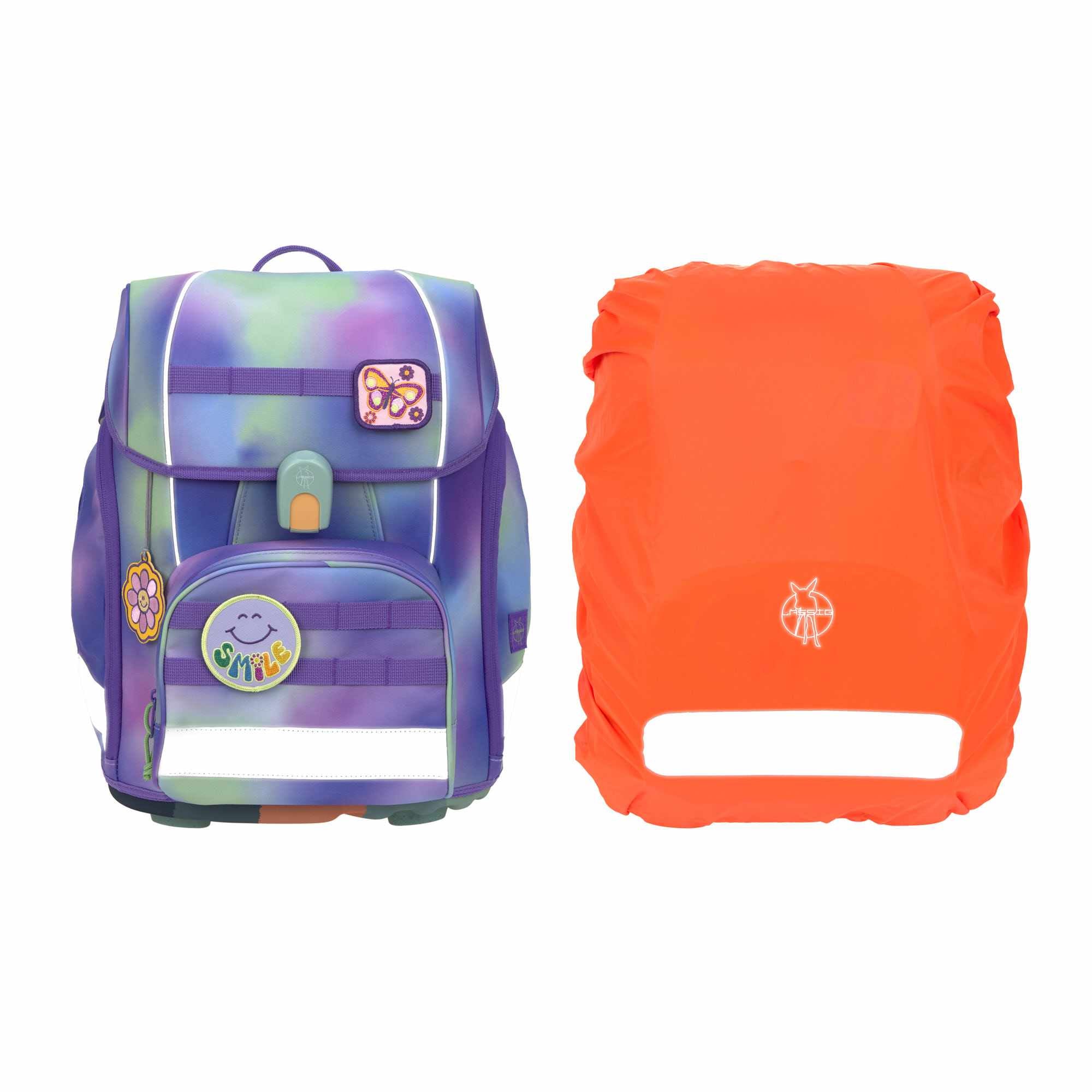 Lassig School Set Boxy Unique - gradient green/purple