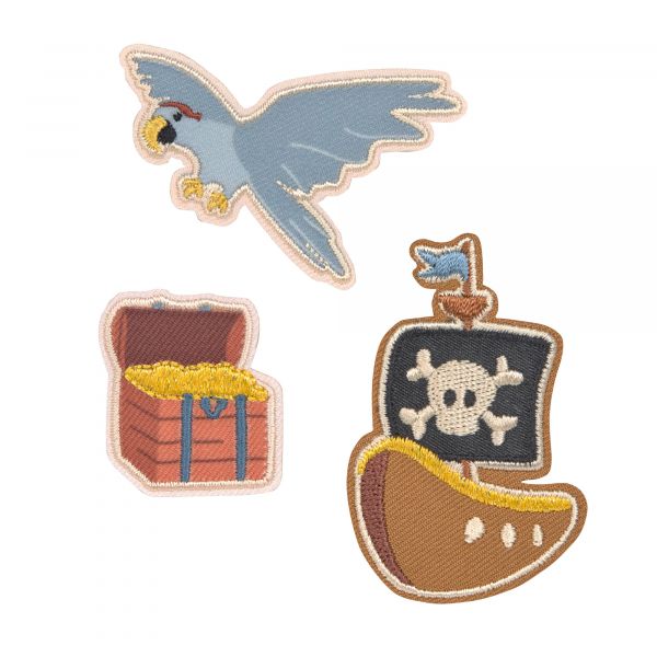 Lassig Textile Woven Sticker Stick on - Pirates