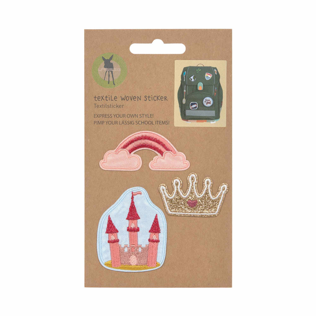 Lassig Textile Woven Sticker Stick on - Kingdom