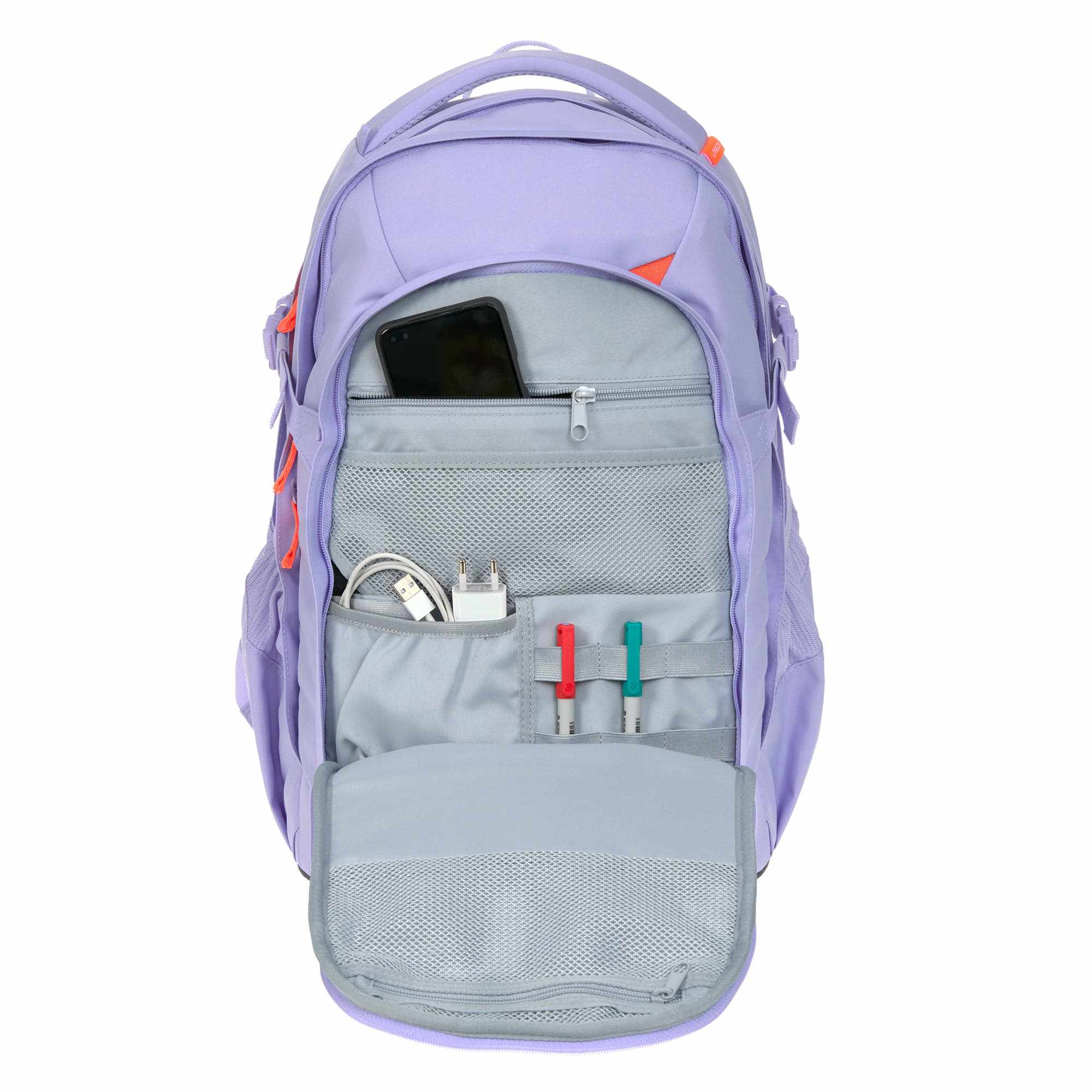 Lassig School Backpack Origin Bold - lavender