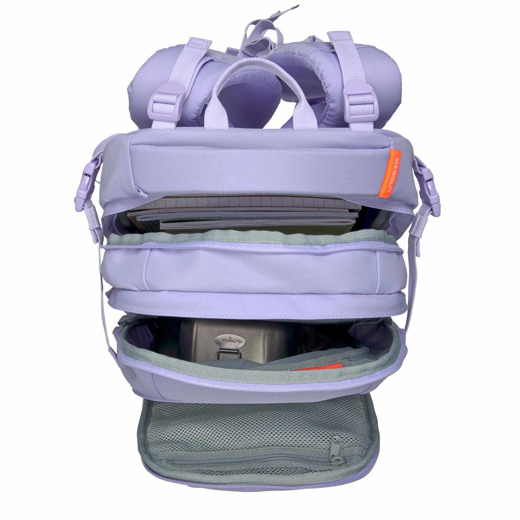 Lassig School Backpack Origin Bold - lavender