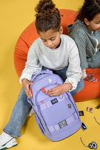 Lassig School Backpack Origin Bold - lavender