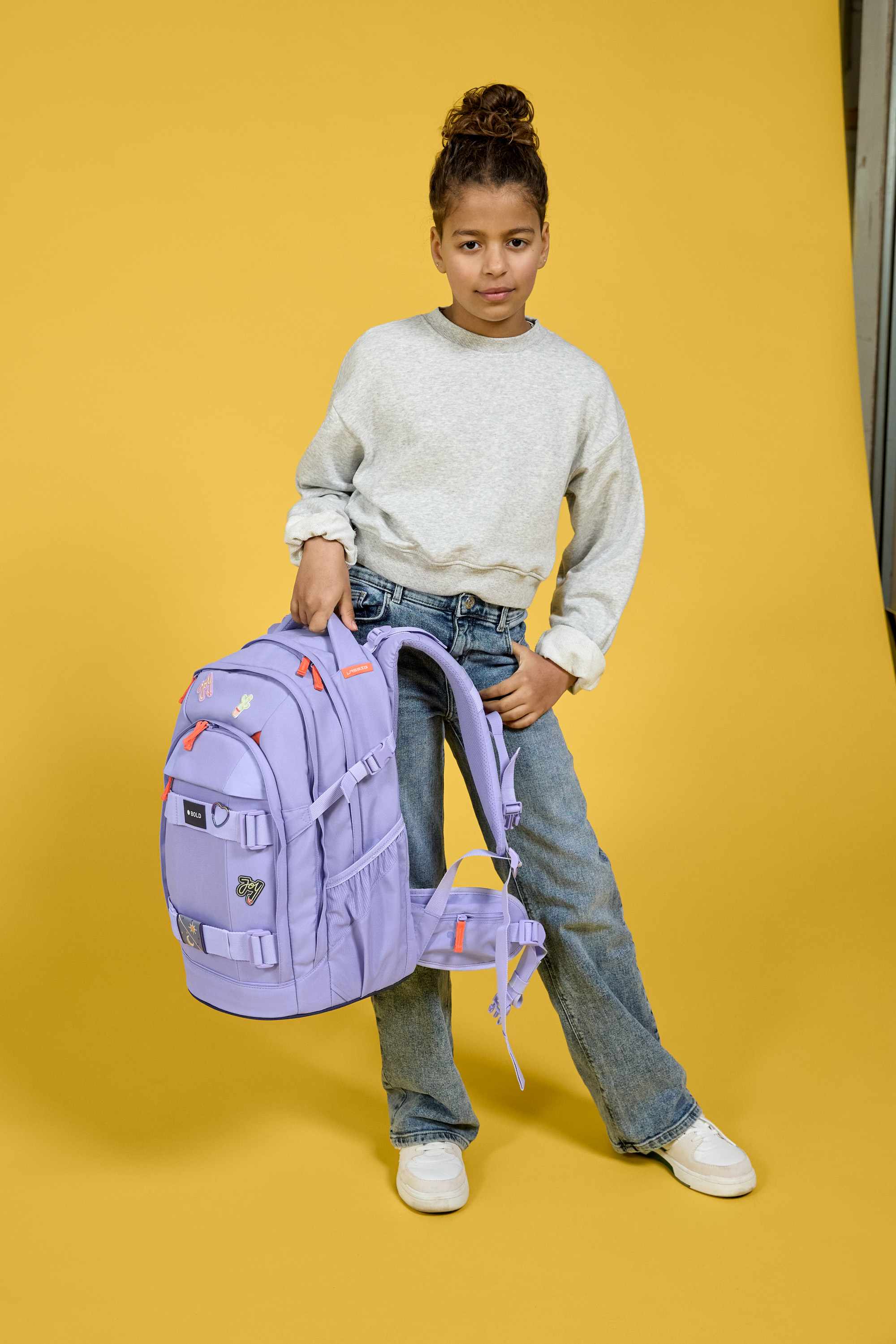 Lassig School Backpack Origin Bold - lavender