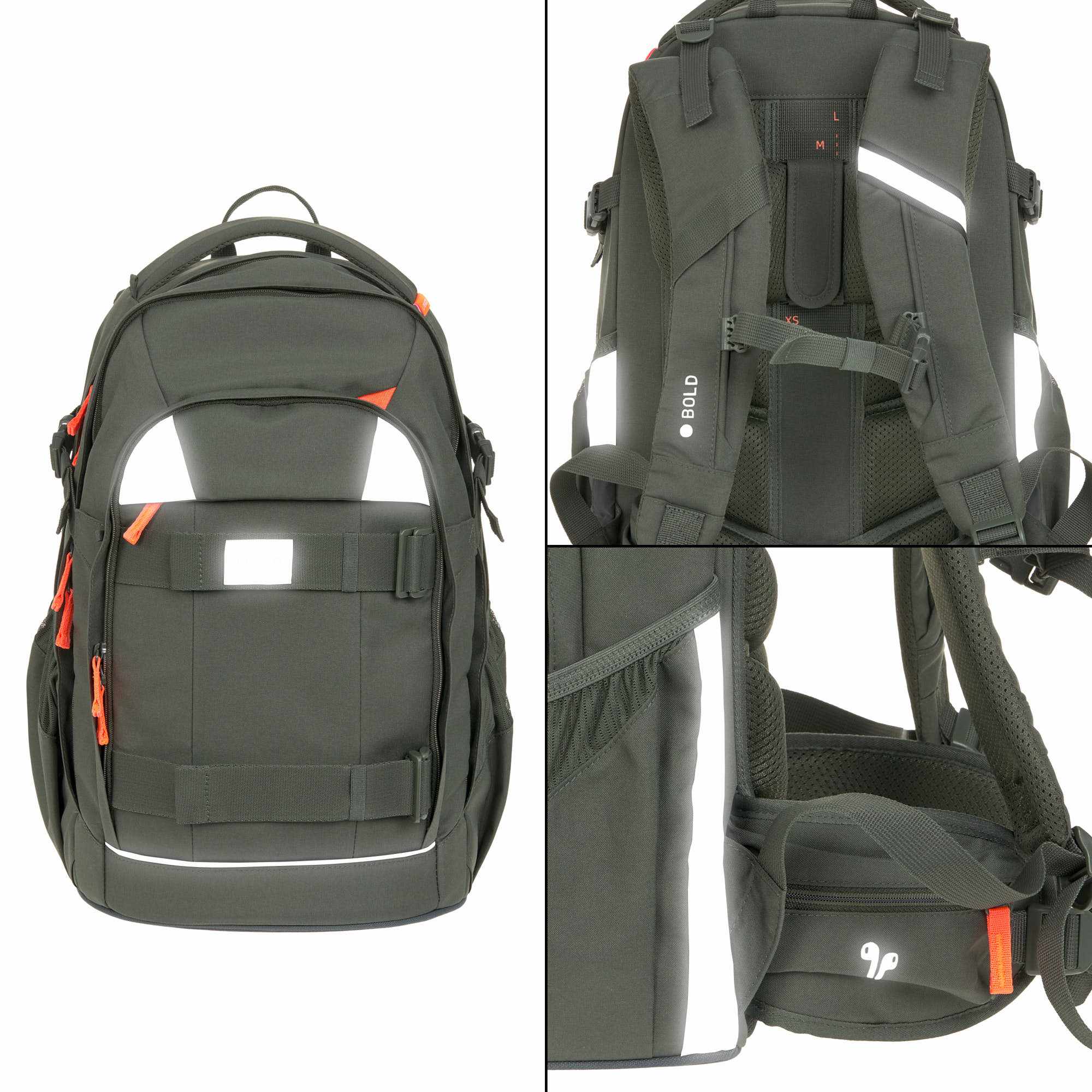 Lassig School Backpack Origin Bold - Dark Olive