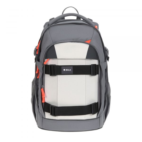 Lassig School Backpack Origin Bold - anthracite/grey