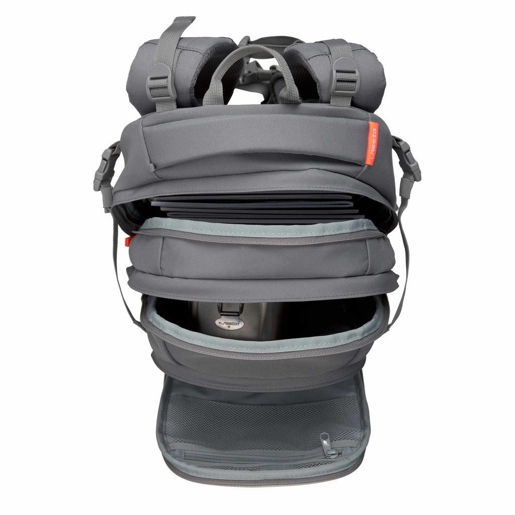 Lassig School Backpack Origin Bold - anthracite/grey