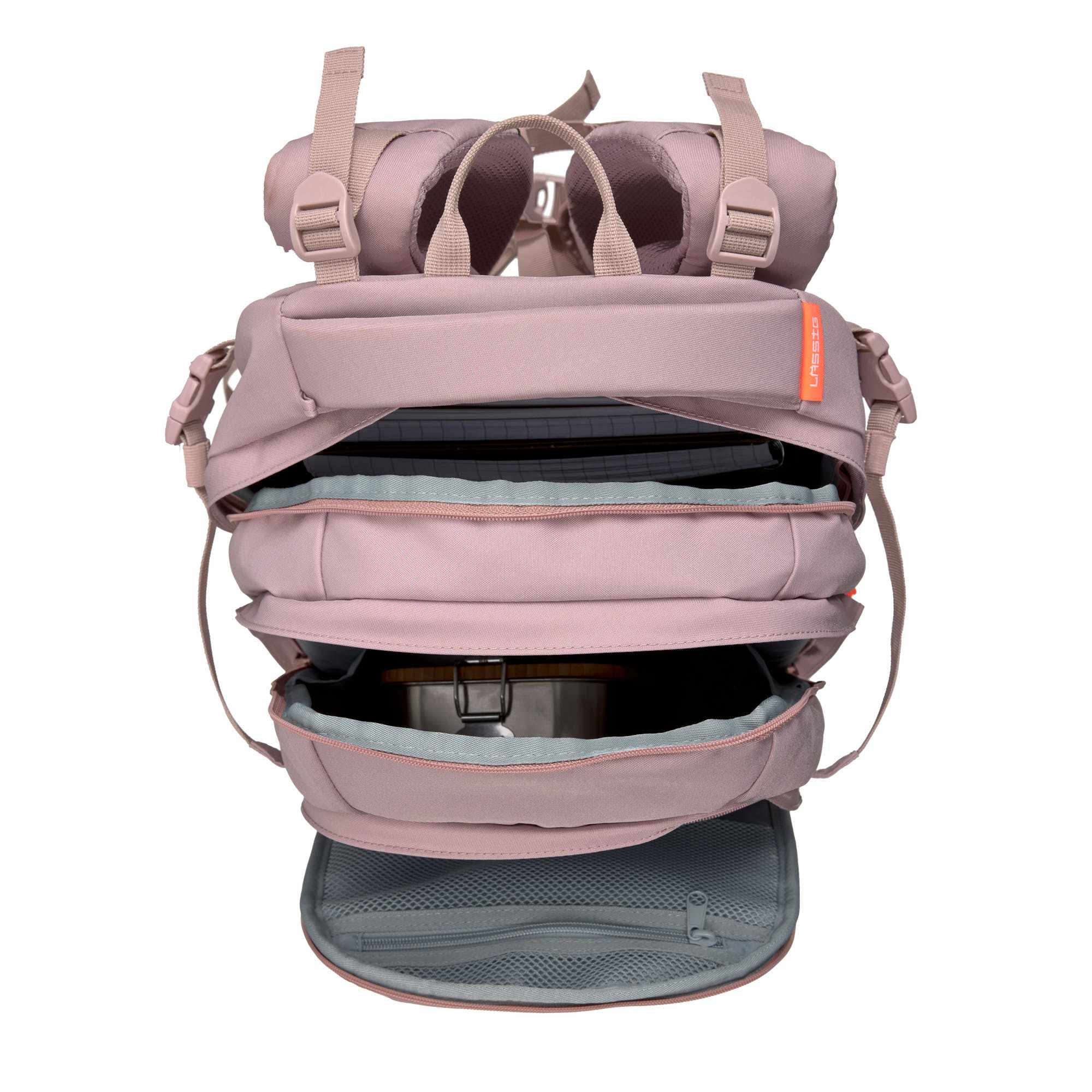 Lassig School Backpack Origin Bold - mauve