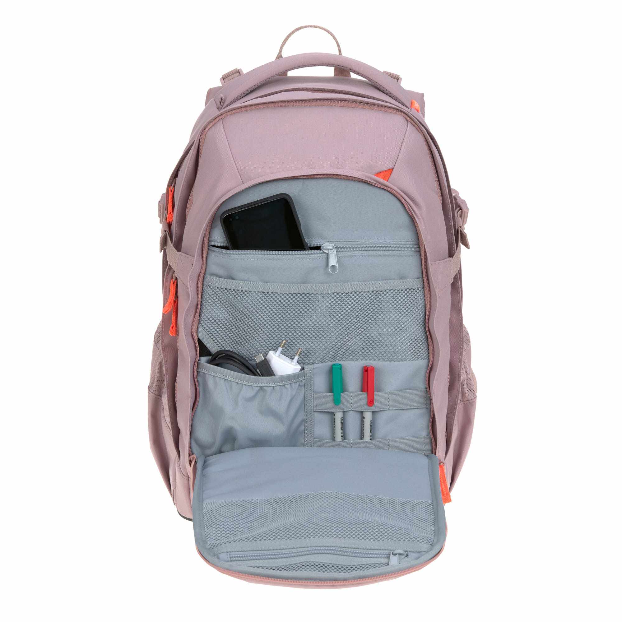 Lassig School Backpack Origin Bold - mauve