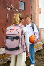 Lassig School Backpack Origin Bold - mauve